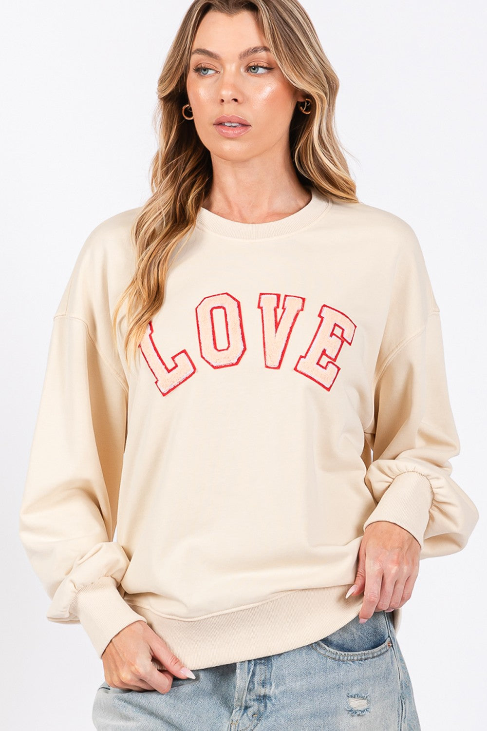 LOVE Drop Shoulder Sweatshirt