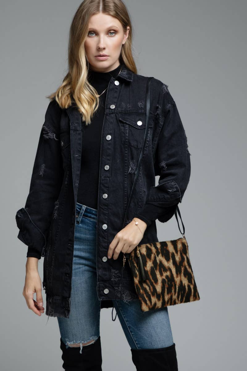 Leopard Print Crossbody Bag