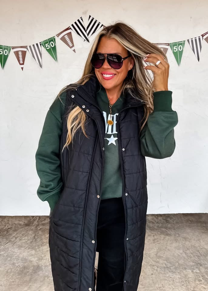 Preorder Long Puffer Vest