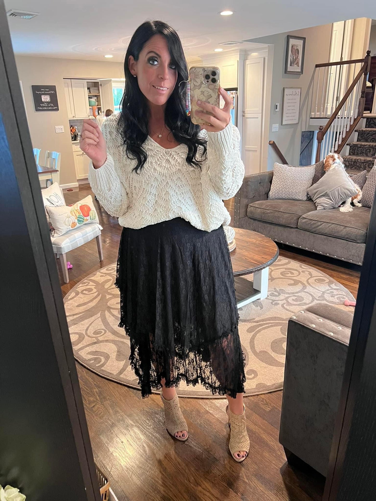 Lyla Lace Skirt