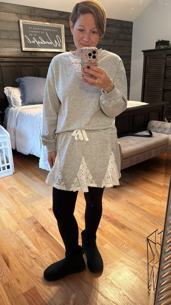 Lace Skort Set