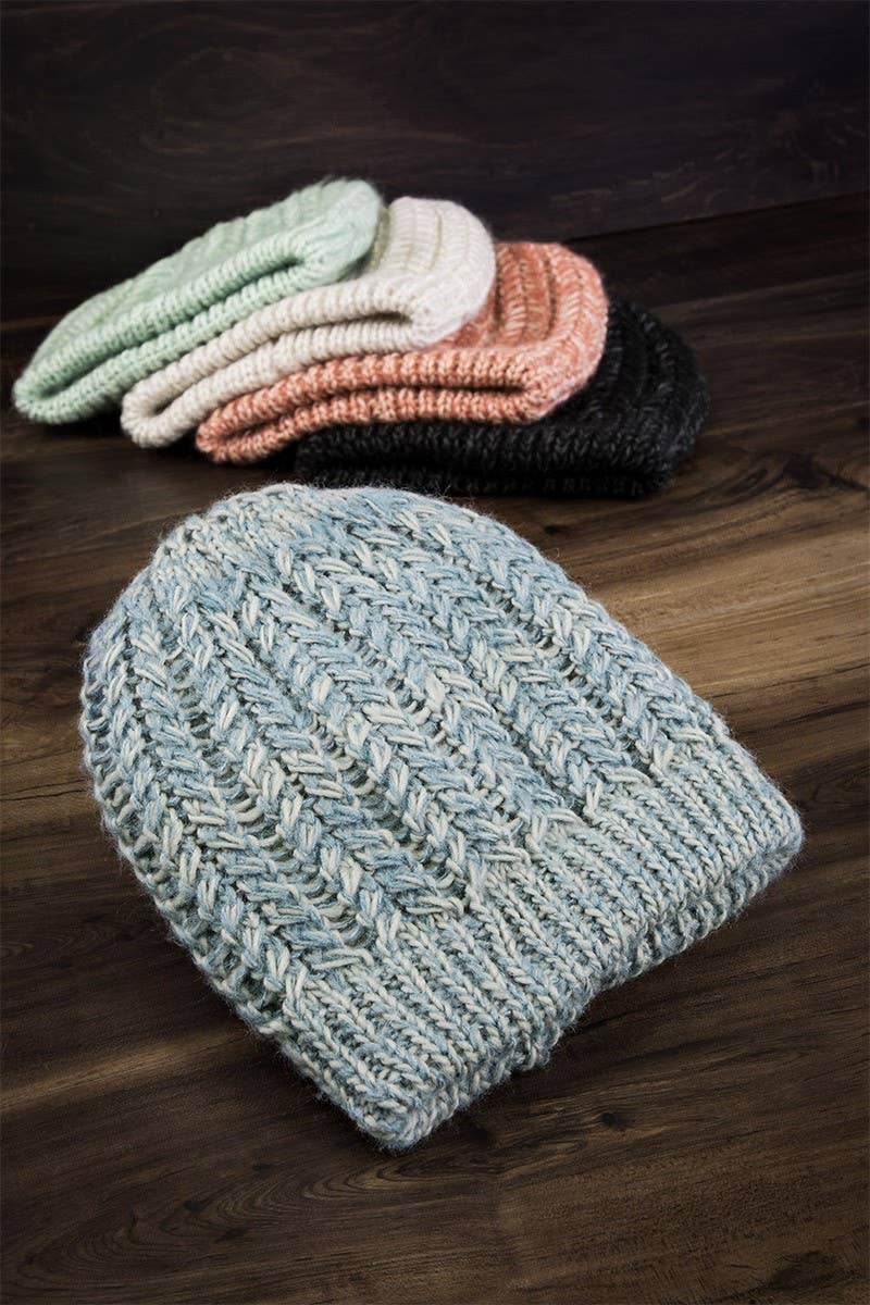 Pique Rib Knit Beanie
