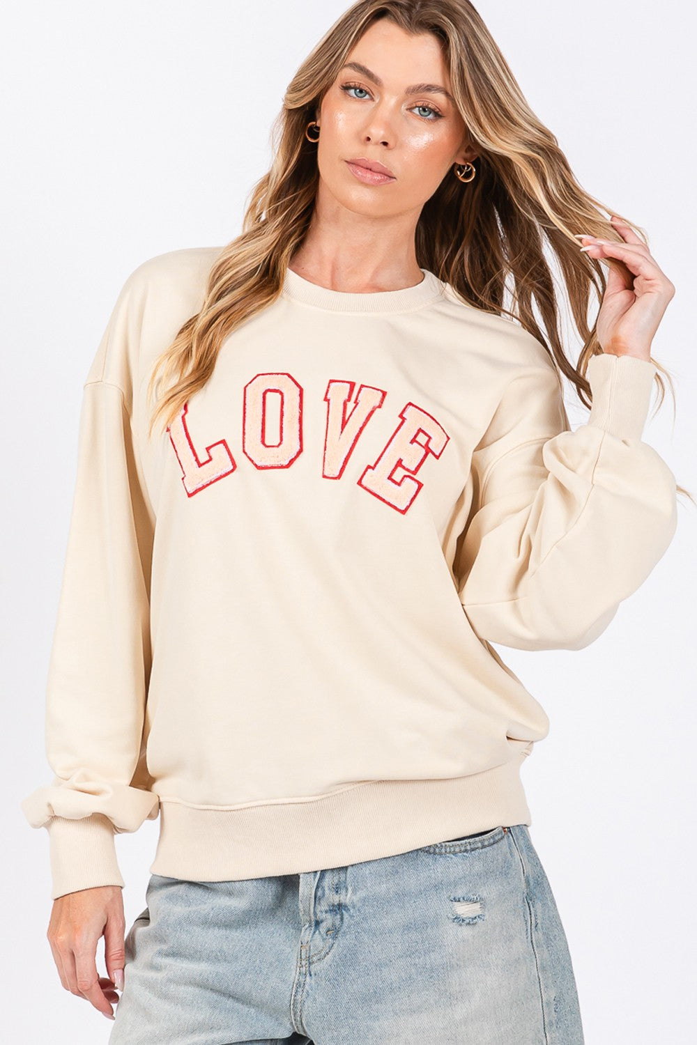 LOVE Drop Shoulder Sweatshirt