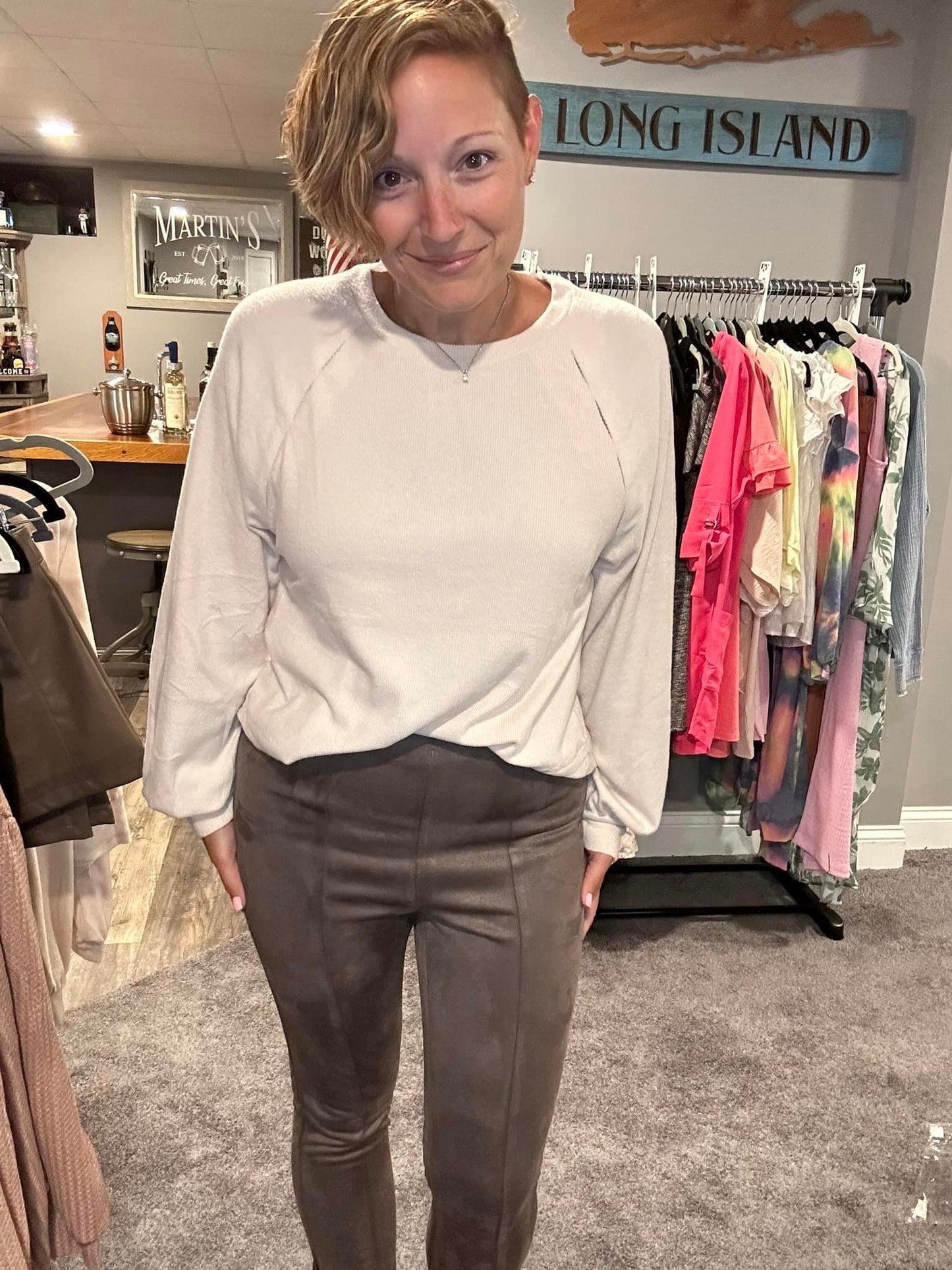 Suede Leggings