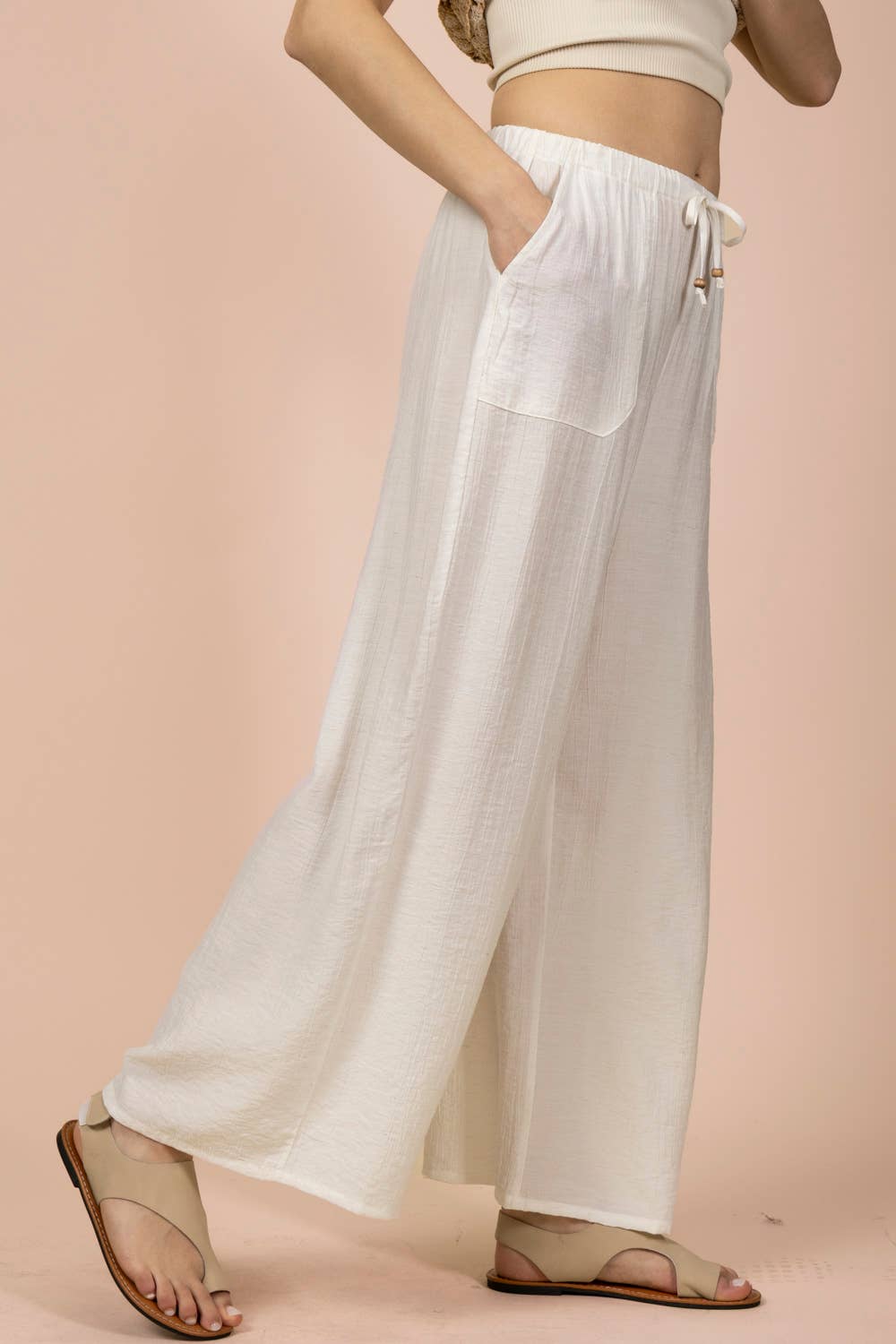 Wide Leg Woven Pants