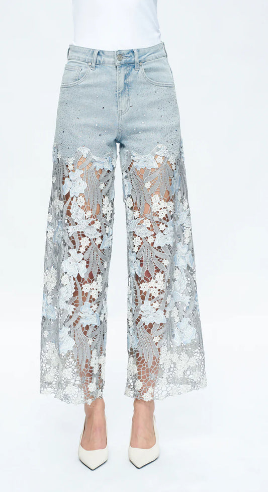 Pre Order Lace Jeans