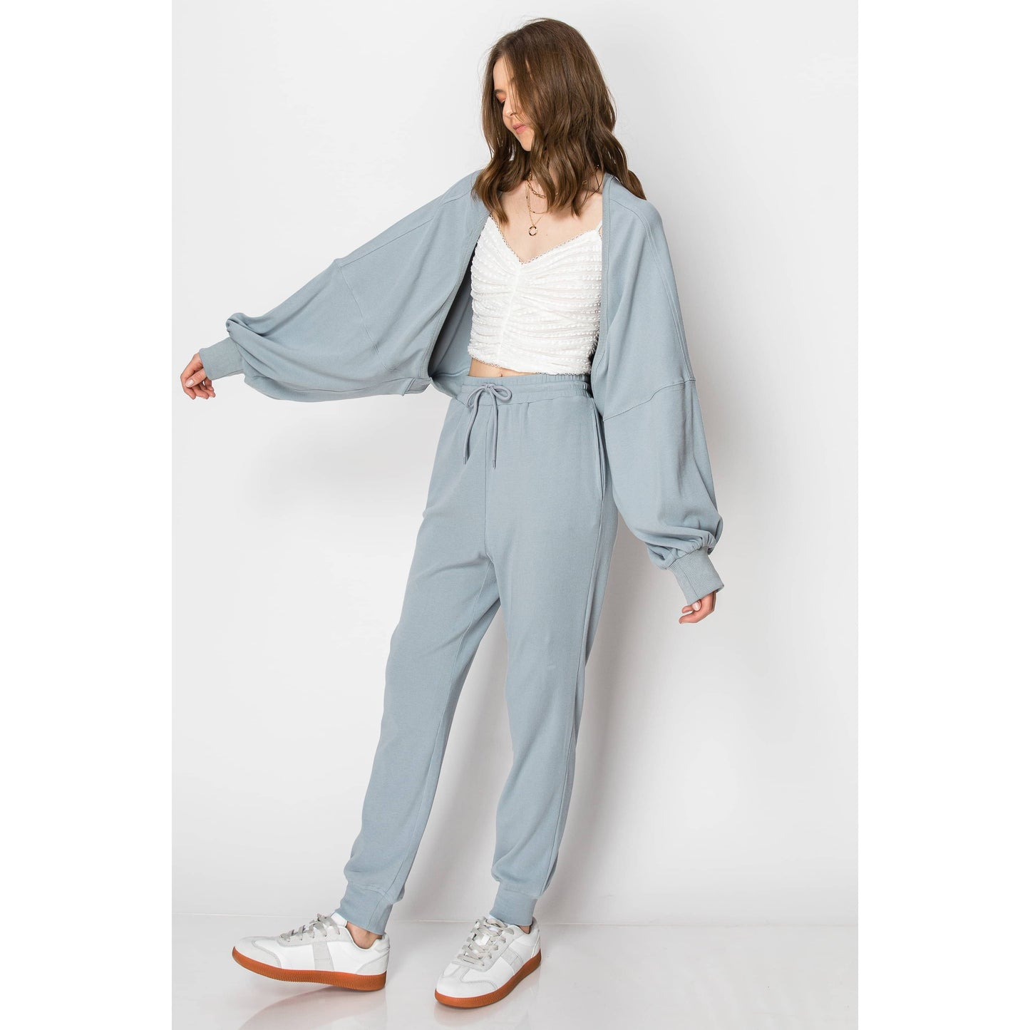 Shrug Cardigan Jogger Pants Lounge Set