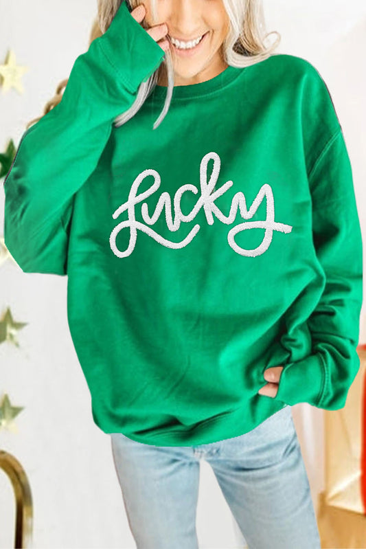 LUCKY Embroidered Sweatshirt