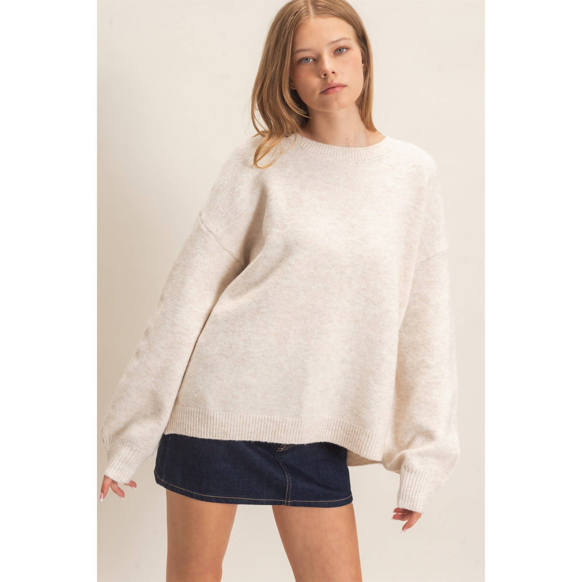 Open Back Sweater With Organza Bows