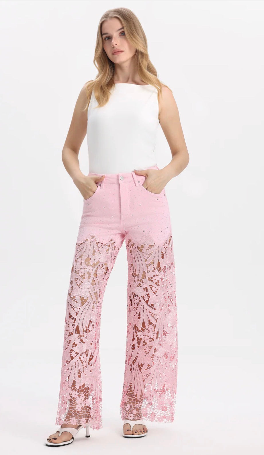 Pre Order Lace Jeans