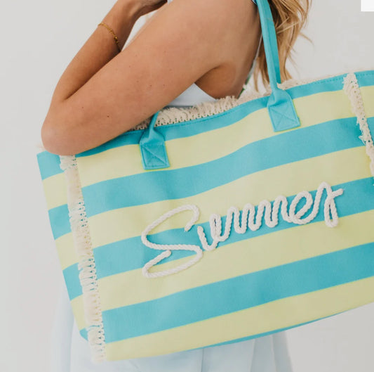 Striped Summer Tote