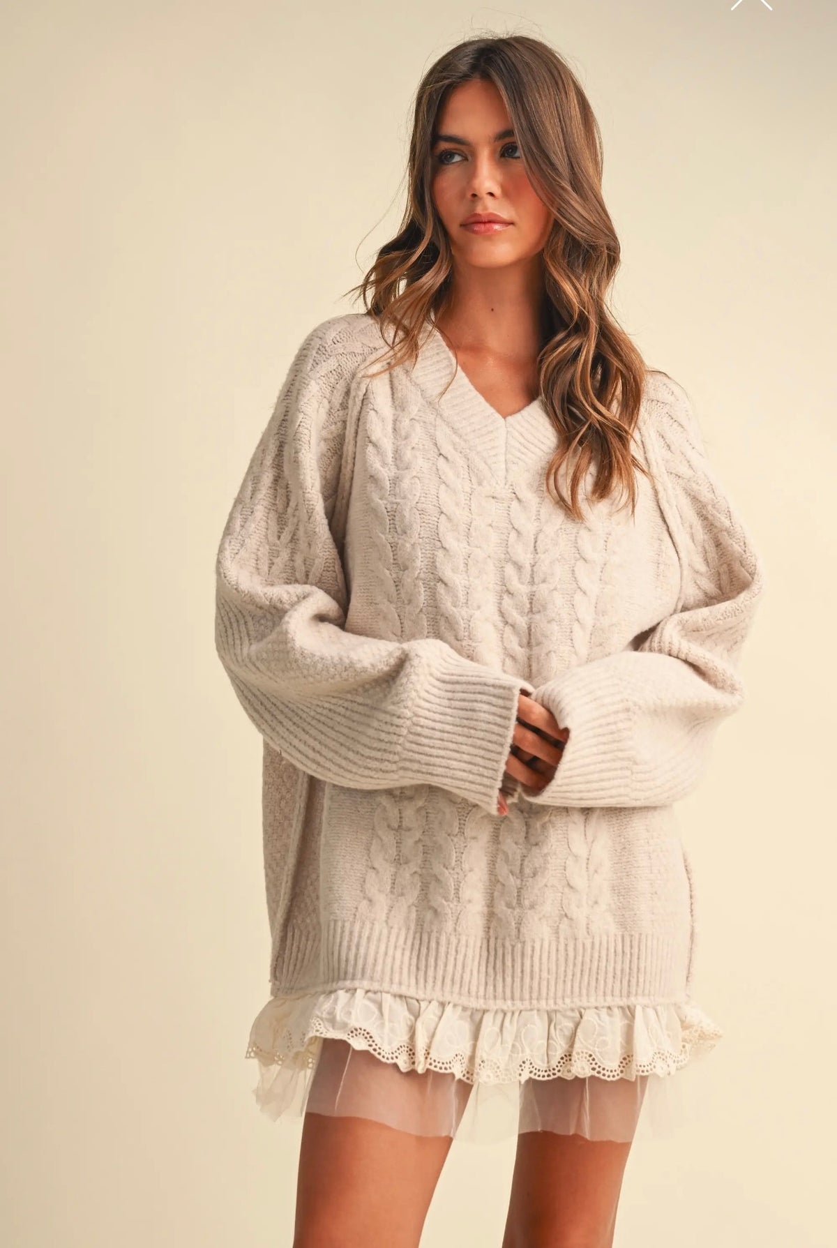 Preorder Ivory Sweater Dress