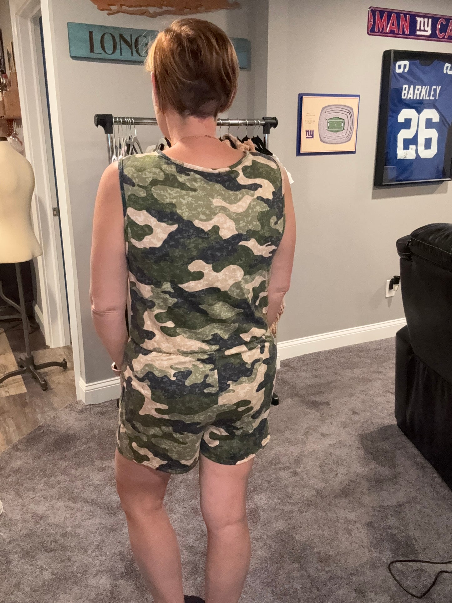 Camo Tie Romper