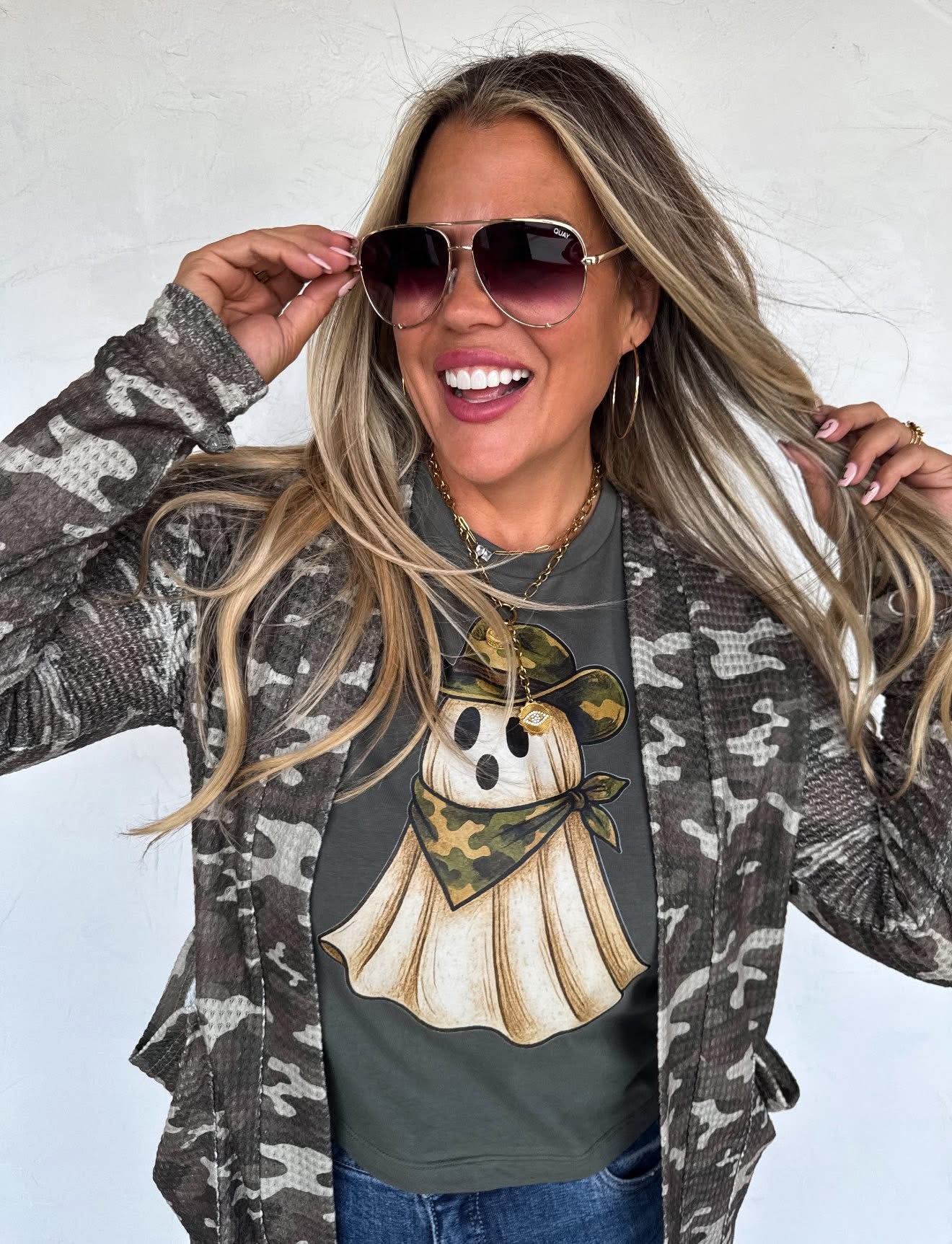 PREORDER- CAMO & CHEETAH PRINT LOLA CARDIGAN