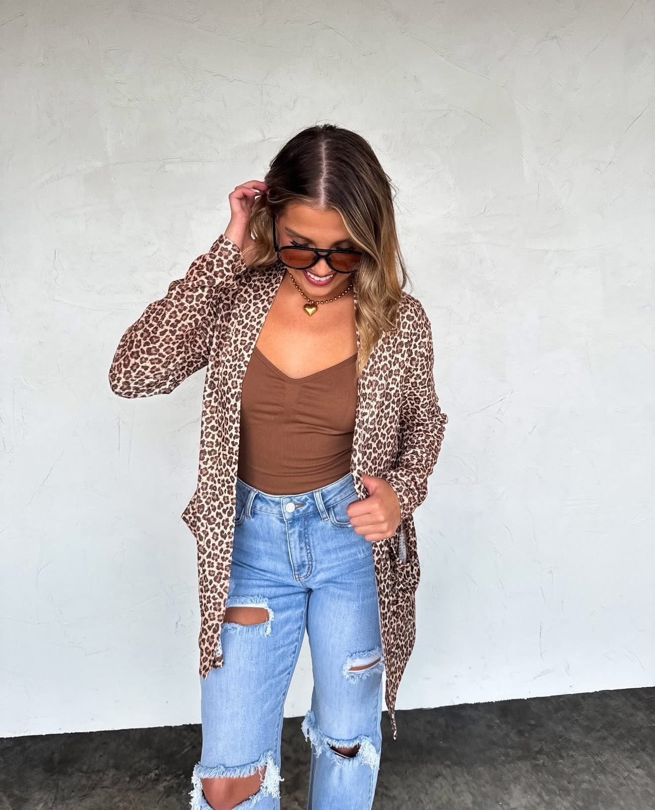 PREORDER- CAMO & CHEETAH PRINT LOLA CARDIGAN