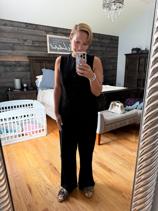 Ribbed Vest Set