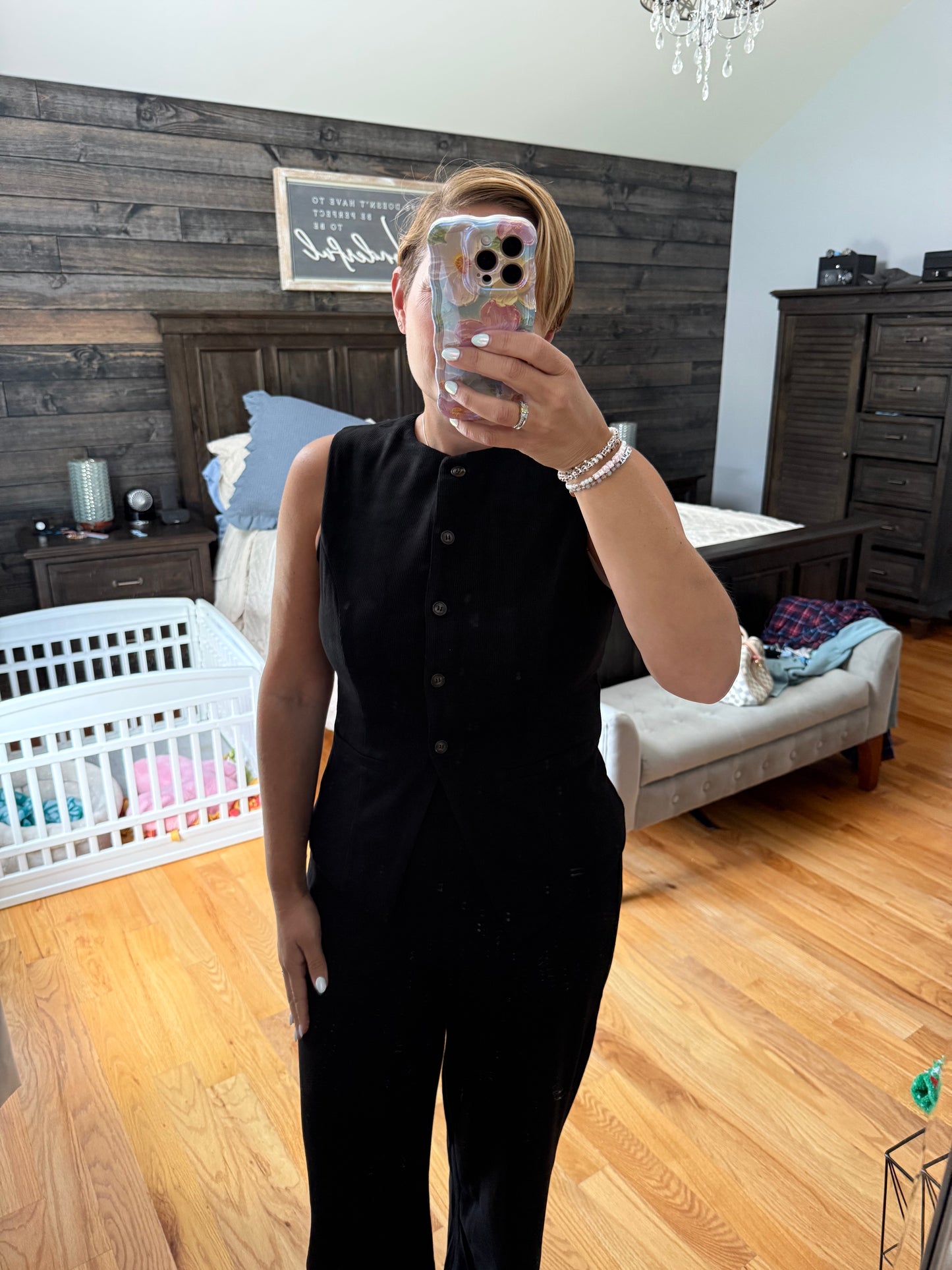 Ribbed Vest Set