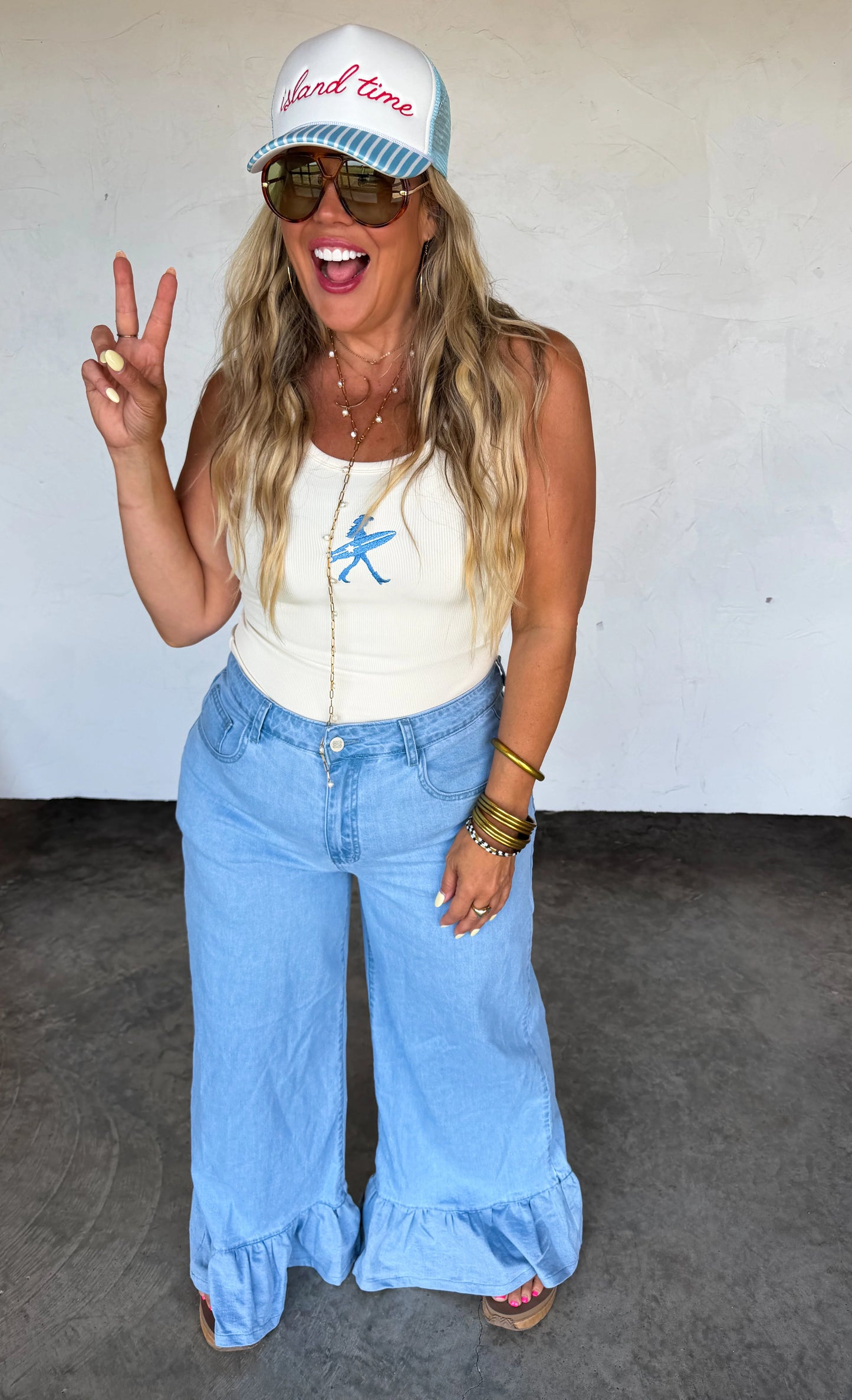 PREORDER- CALLIE RUFFLE JEANS