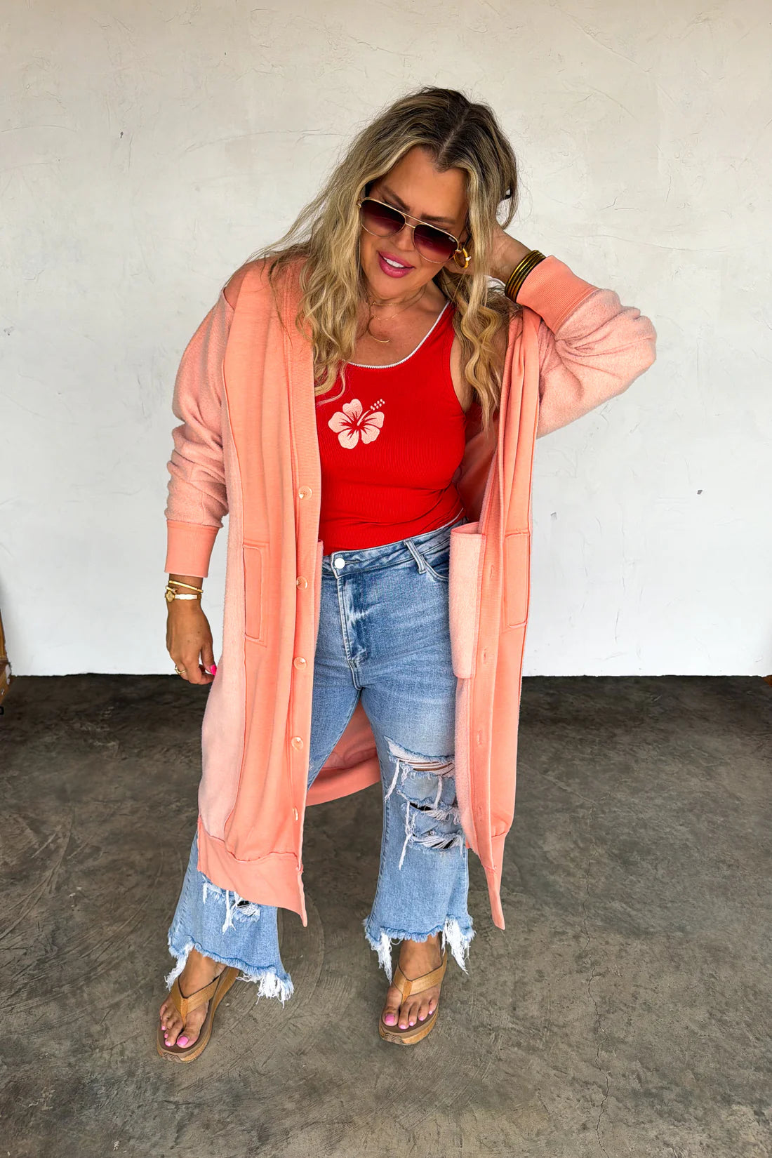 SPRING DESI SWEATSHIRT CARDIGAN