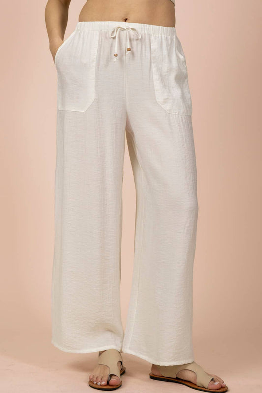 Wide Leg Woven Pants