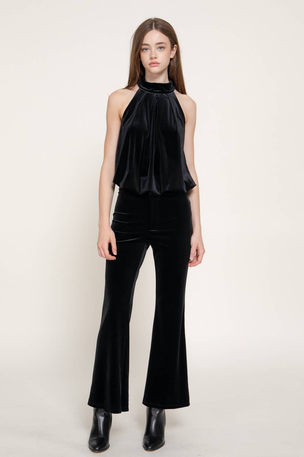 Velvet Flare Pants