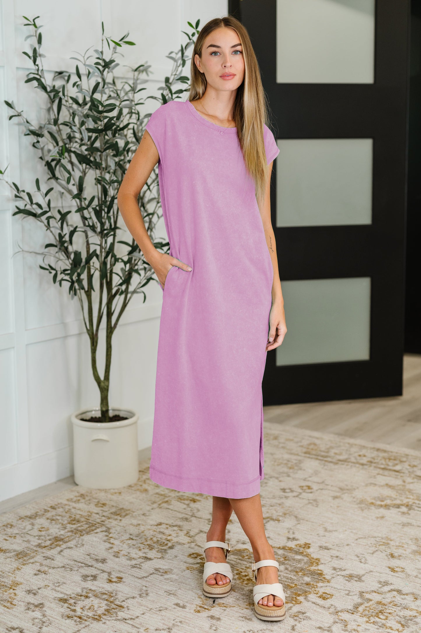 PREORDER: Mineral Wash Relaxed Maxi Tank Dress in Three Colors